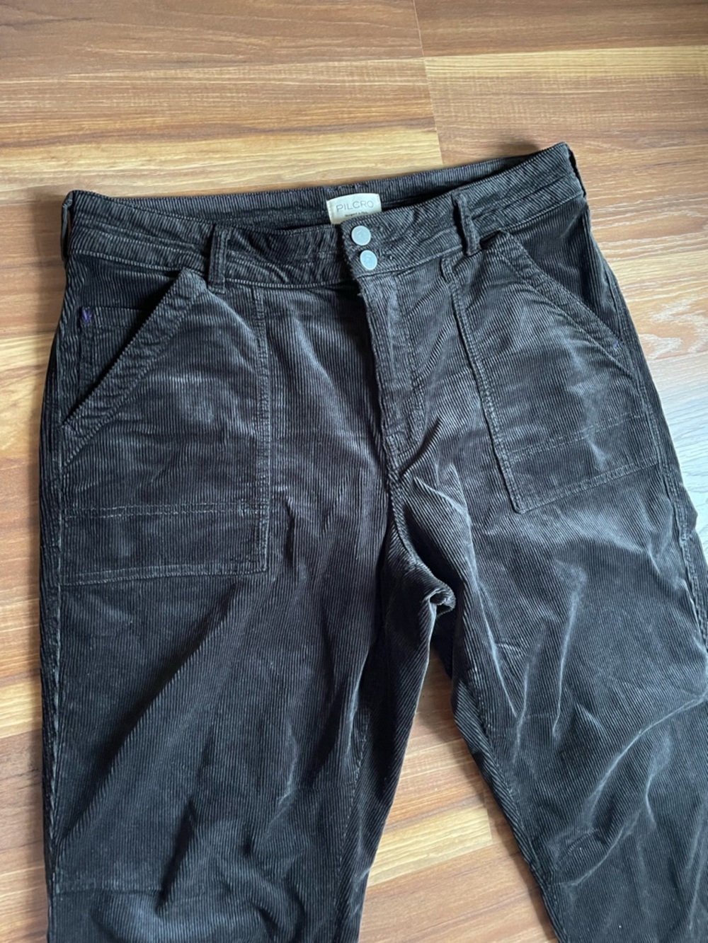 Pilcro Anthropologie Women’s 32 Corduroy Pants Wanderer Relaxed Leg - Picture 5 of 9